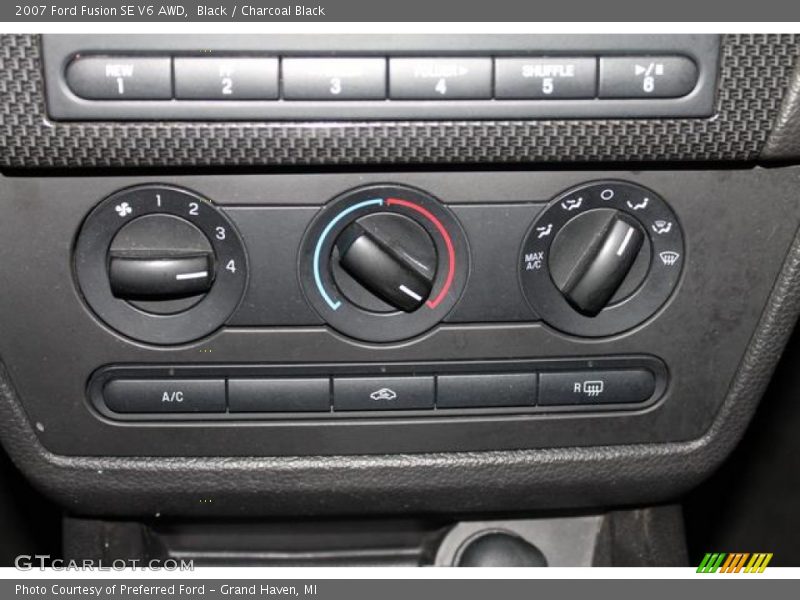 Black / Charcoal Black 2007 Ford Fusion SE V6 AWD