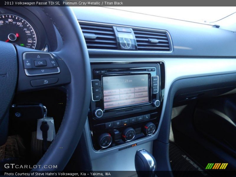 Platinum Gray Metallic / Titan Black 2013 Volkswagen Passat TDI SE