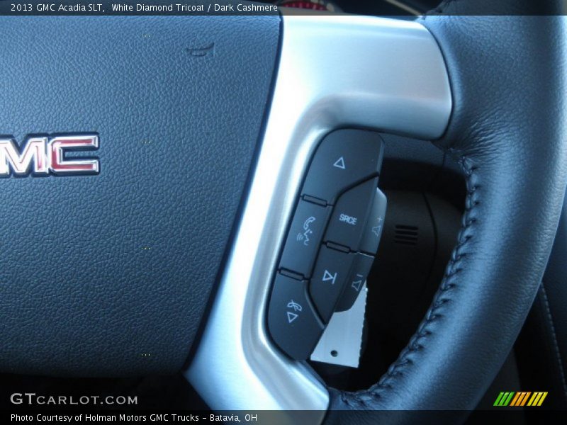 White Diamond Tricoat / Dark Cashmere 2013 GMC Acadia SLT