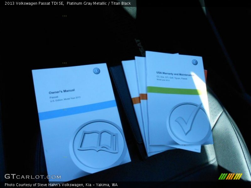 Platinum Gray Metallic / Titan Black 2013 Volkswagen Passat TDI SE