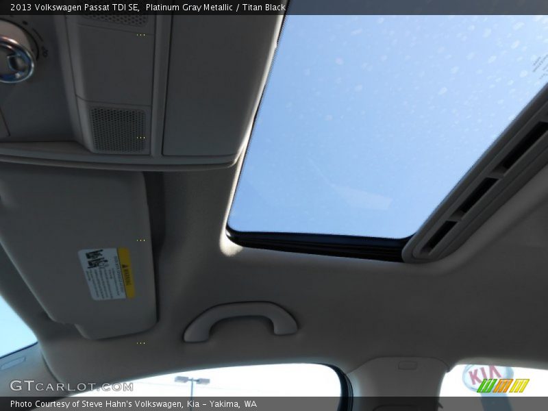 Platinum Gray Metallic / Titan Black 2013 Volkswagen Passat TDI SE