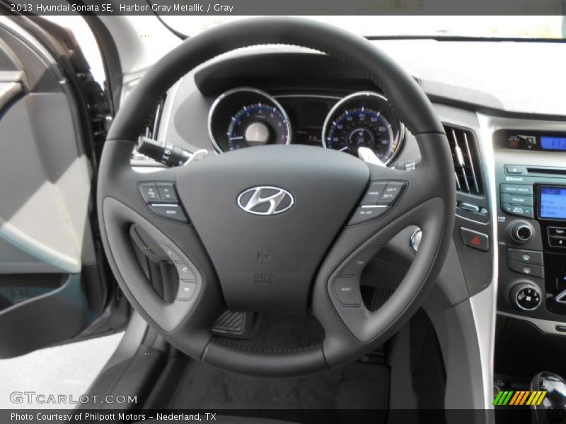 Harbor Gray Metallic / Gray 2013 Hyundai Sonata SE