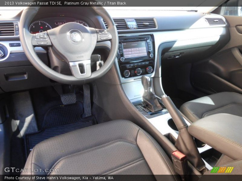 Platinum Gray Metallic / Titan Black 2013 Volkswagen Passat TDI SE
