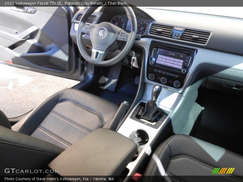 Platinum Gray Metallic / Titan Black 2013 Volkswagen Passat TDI SE