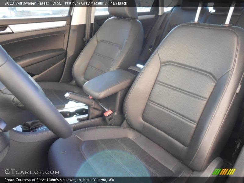 Platinum Gray Metallic / Titan Black 2013 Volkswagen Passat TDI SE