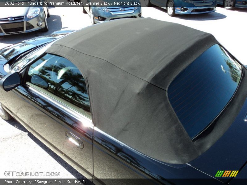 Evening Black / Midnight Black 2002 Ford Thunderbird Premium Roadster