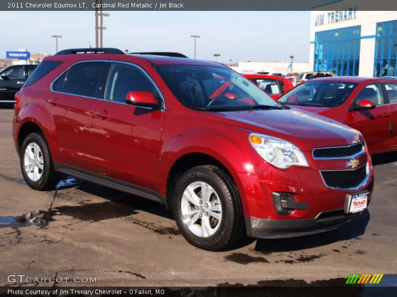 Cardinal Red Metallic / Jet Black 2011 Chevrolet Equinox LT