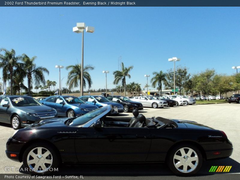 Evening Black / Midnight Black 2002 Ford Thunderbird Premium Roadster