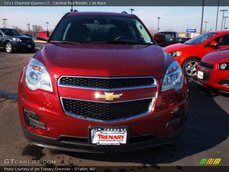 Cardinal Red Metallic / Jet Black 2011 Chevrolet Equinox LT