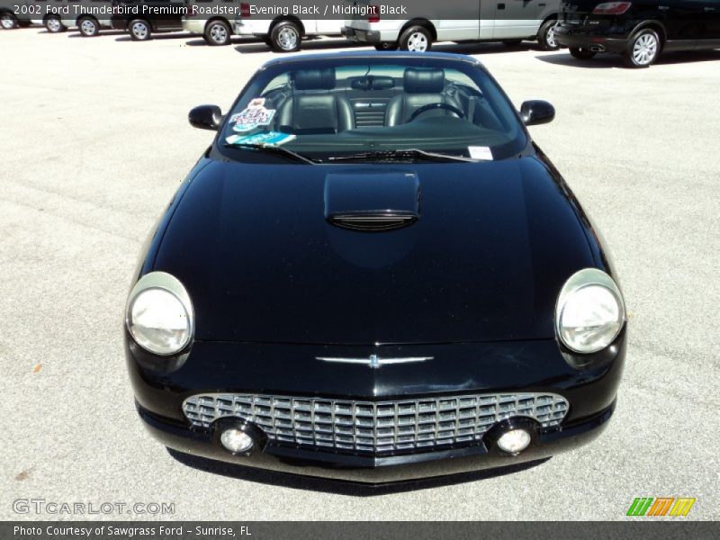 Evening Black / Midnight Black 2002 Ford Thunderbird Premium Roadster