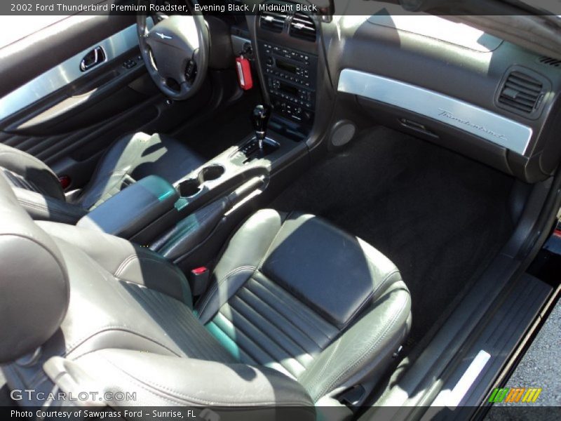 Evening Black / Midnight Black 2002 Ford Thunderbird Premium Roadster