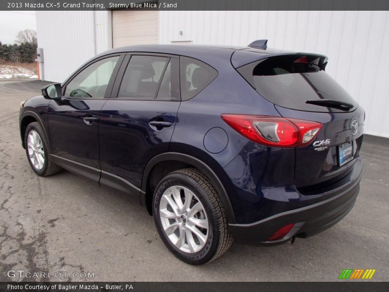 Stormy Blue Mica / Sand 2013 Mazda CX-5 Grand Touring