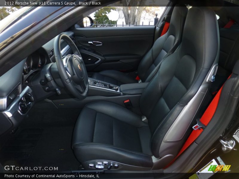 Front Seat of 2012 New 911 Carrera S Coupe