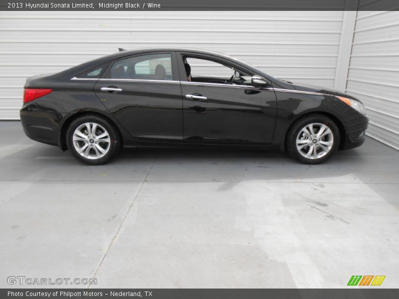 Midnight Black / Wine 2013 Hyundai Sonata Limited