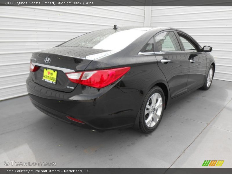 Midnight Black / Wine 2013 Hyundai Sonata Limited