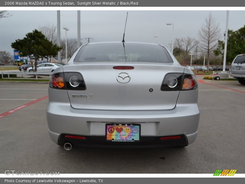Sunlight Silver Metallic / Black/Red 2006 Mazda MAZDA3 s Touring Sedan