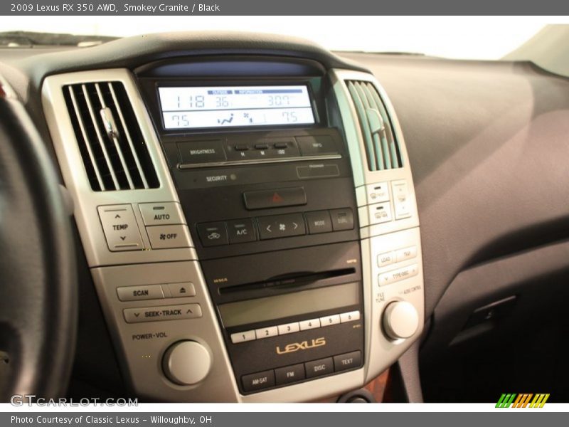 Controls of 2009 RX 350 AWD