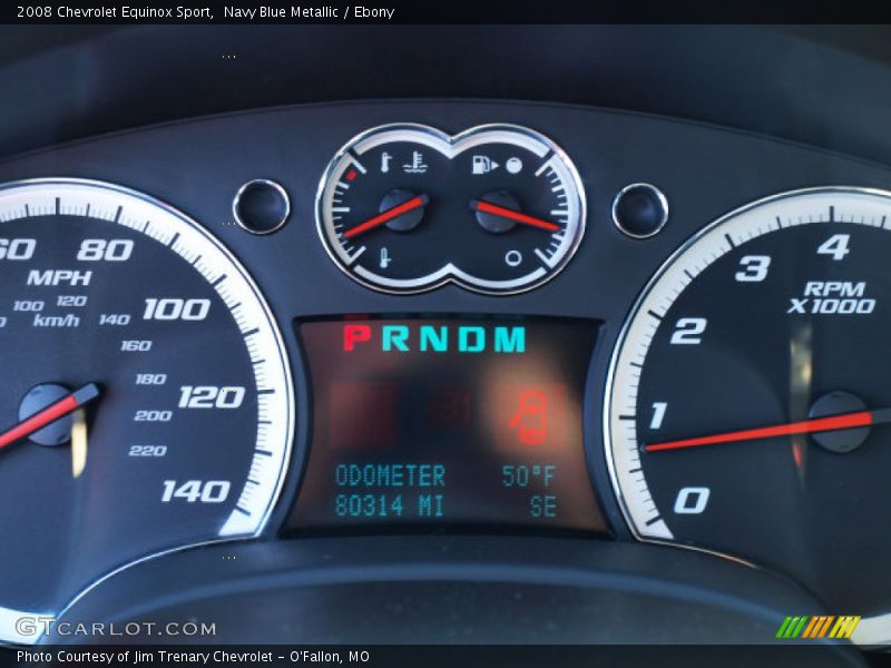 Navy Blue Metallic / Ebony 2008 Chevrolet Equinox Sport