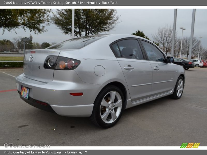 Sunlight Silver Metallic / Black/Red 2006 Mazda MAZDA3 s Touring Sedan