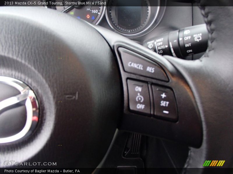 Stormy Blue Mica / Sand 2013 Mazda CX-5 Grand Touring