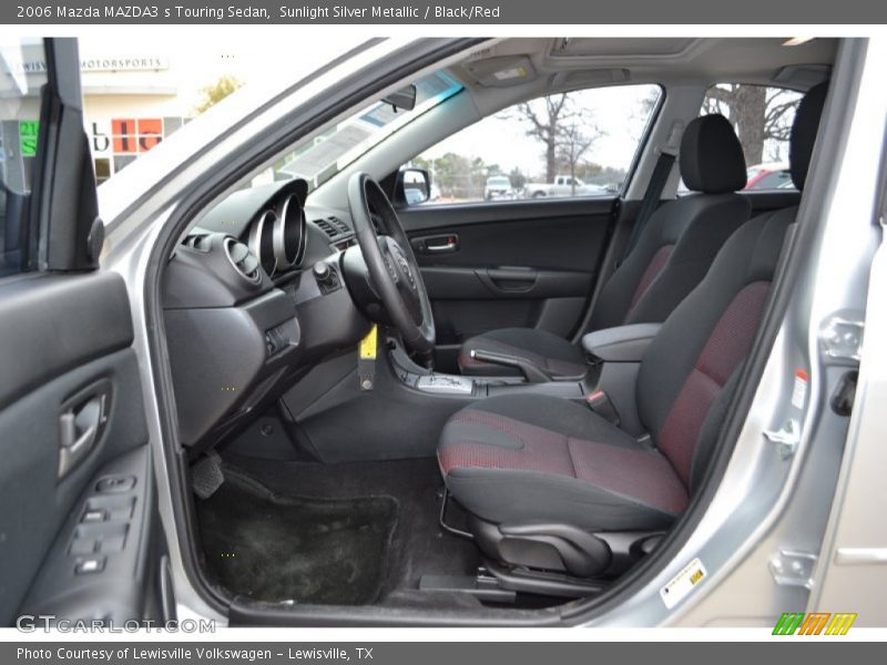  2006 MAZDA3 s Touring Sedan Black/Red Interior