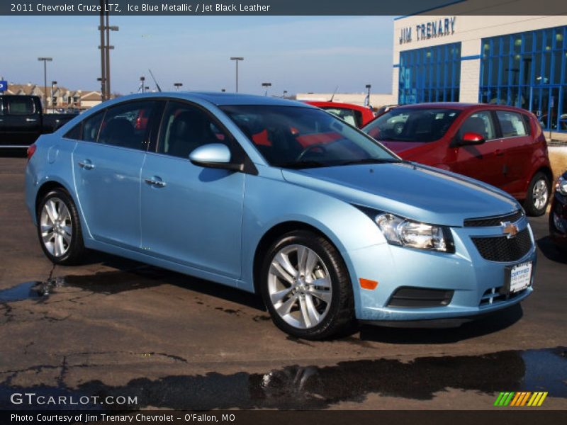 Ice Blue Metallic / Jet Black Leather 2011 Chevrolet Cruze LTZ