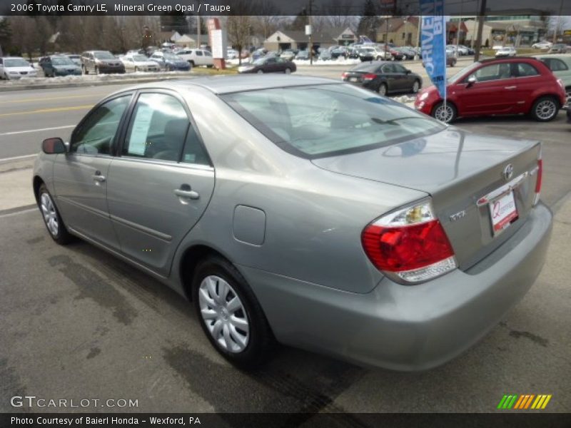 Mineral Green Opal / Taupe 2006 Toyota Camry LE