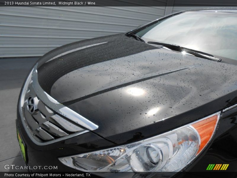 Midnight Black / Wine 2013 Hyundai Sonata Limited