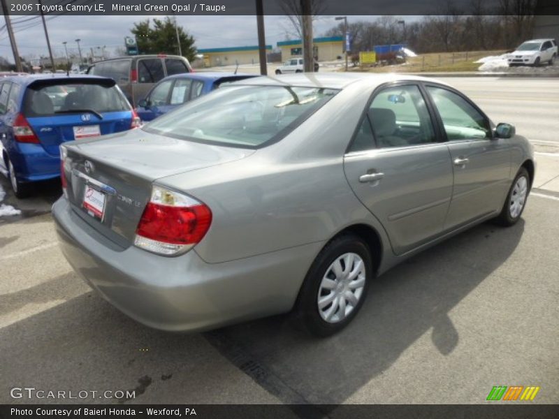 Mineral Green Opal / Taupe 2006 Toyota Camry LE