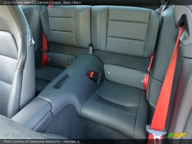 Rear Seat of 2012 New 911 Carrera S Coupe