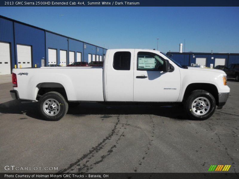 Summit White / Dark Titanium 2013 GMC Sierra 2500HD Extended Cab 4x4