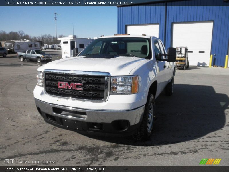 Summit White / Dark Titanium 2013 GMC Sierra 2500HD Extended Cab 4x4