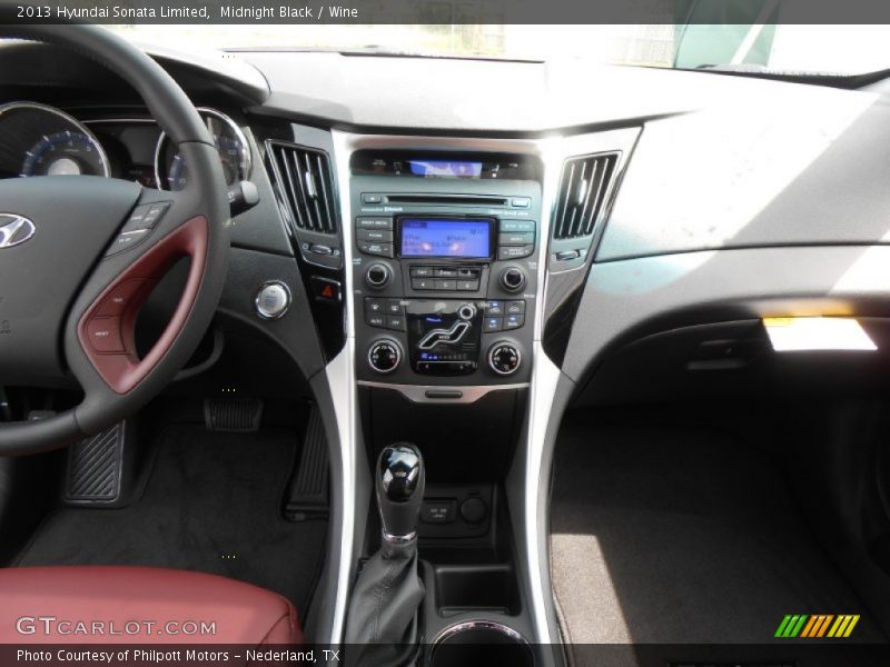 Midnight Black / Wine 2013 Hyundai Sonata Limited