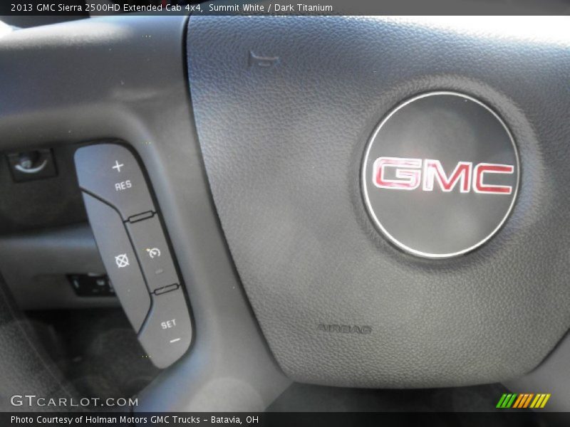 Summit White / Dark Titanium 2013 GMC Sierra 2500HD Extended Cab 4x4
