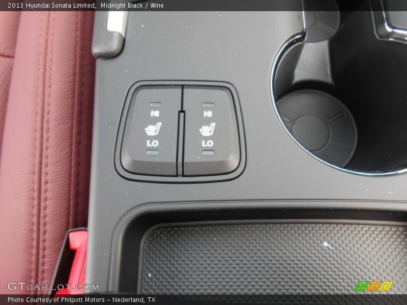 Midnight Black / Wine 2013 Hyundai Sonata Limited