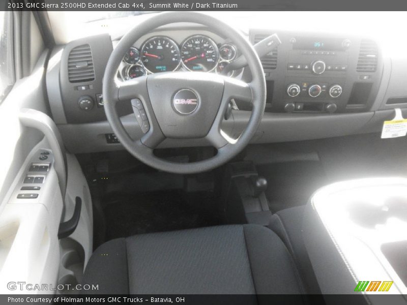 Summit White / Dark Titanium 2013 GMC Sierra 2500HD Extended Cab 4x4