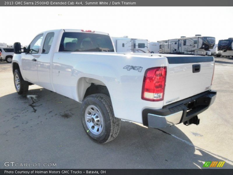 Summit White / Dark Titanium 2013 GMC Sierra 2500HD Extended Cab 4x4