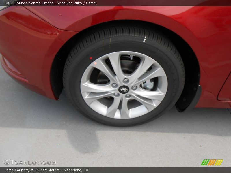 Sparkling Ruby / Camel 2013 Hyundai Sonata Limited