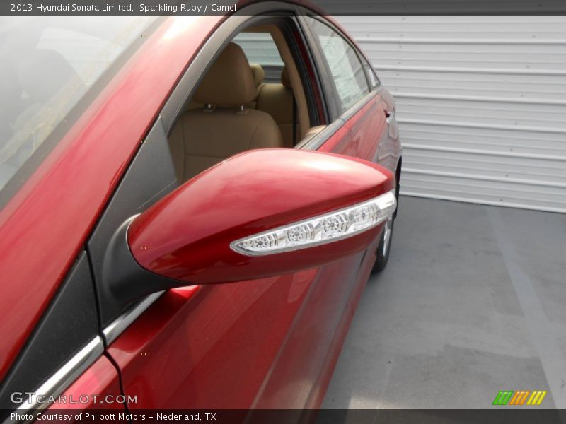 Sparkling Ruby / Camel 2013 Hyundai Sonata Limited