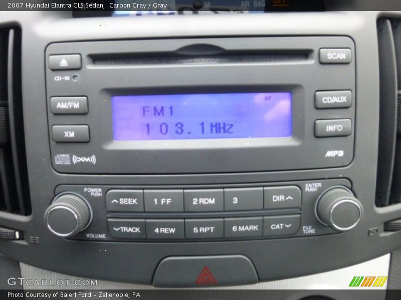 Carbon Gray / Gray 2007 Hyundai Elantra GLS Sedan