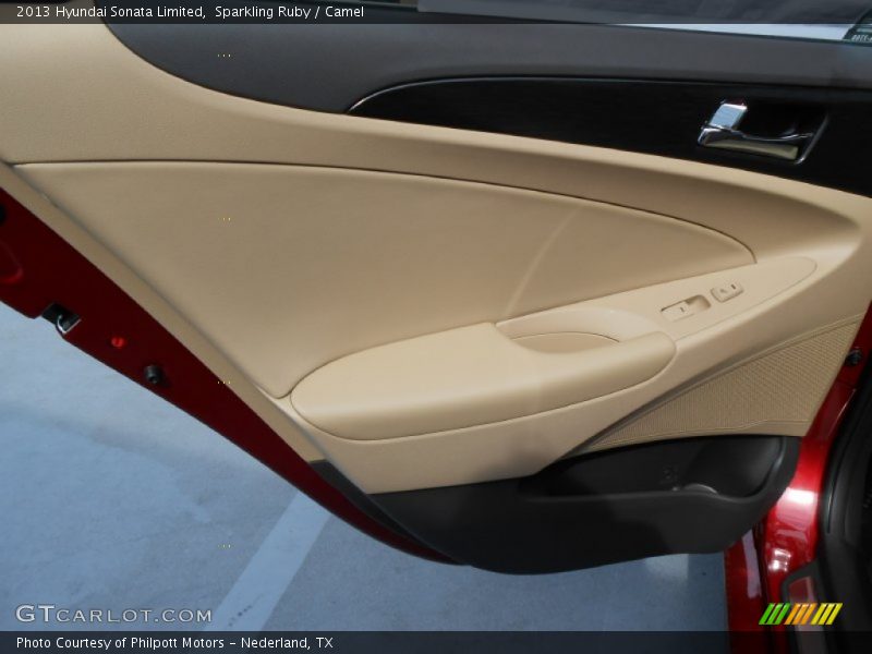 Sparkling Ruby / Camel 2013 Hyundai Sonata Limited