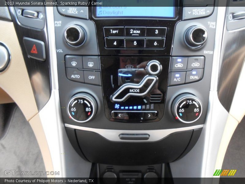 Sparkling Ruby / Camel 2013 Hyundai Sonata Limited