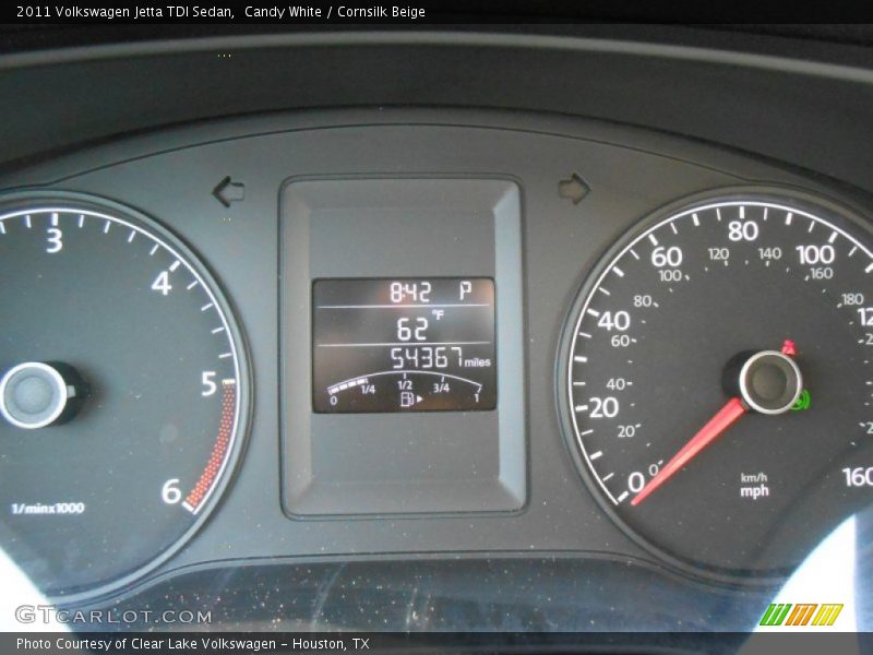 Candy White / Cornsilk Beige 2011 Volkswagen Jetta TDI Sedan