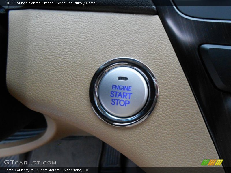 Sparkling Ruby / Camel 2013 Hyundai Sonata Limited