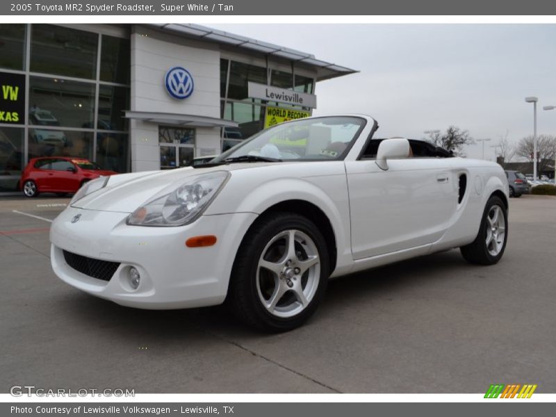 Super White / Tan 2005 Toyota MR2 Spyder Roadster