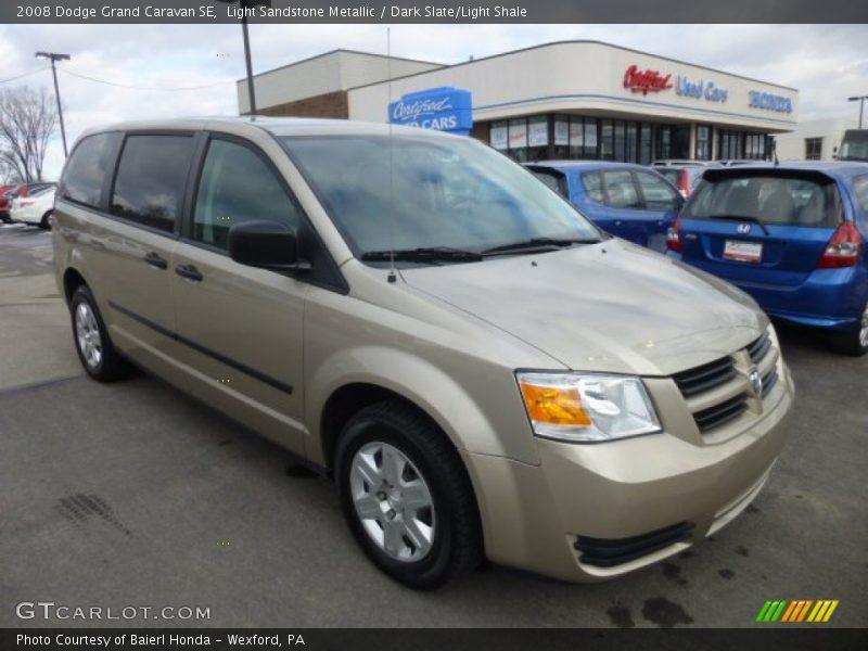 Light Sandstone Metallic / Dark Slate/Light Shale 2008 Dodge Grand Caravan SE