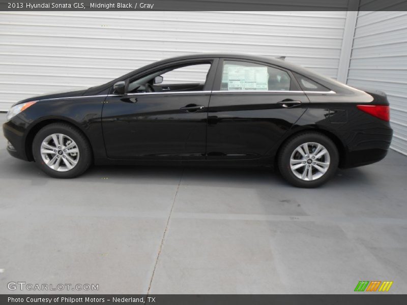 Midnight Black / Gray 2013 Hyundai Sonata GLS
