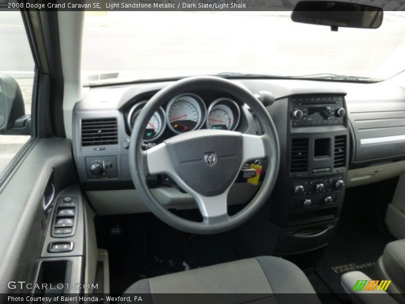 Light Sandstone Metallic / Dark Slate/Light Shale 2008 Dodge Grand Caravan SE