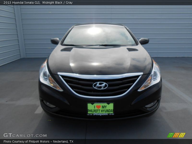 Midnight Black / Gray 2013 Hyundai Sonata GLS