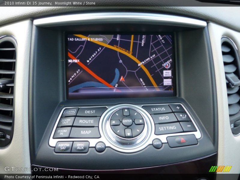 Moonlight White / Stone 2010 Infiniti EX 35 Journey
